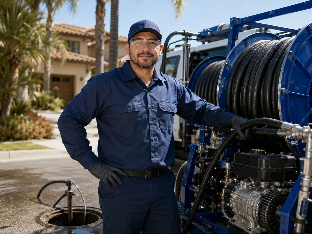 Hydro jet sewer cleaning in Pleasanton