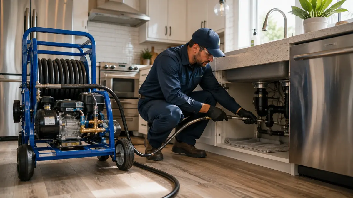Kitchen Drain Hydro Jetting in Pleasanton