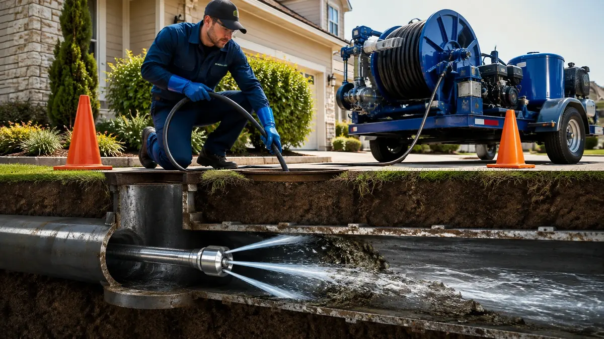 Main Sewer Line Hydro Jet Cleaning in Pleasanton