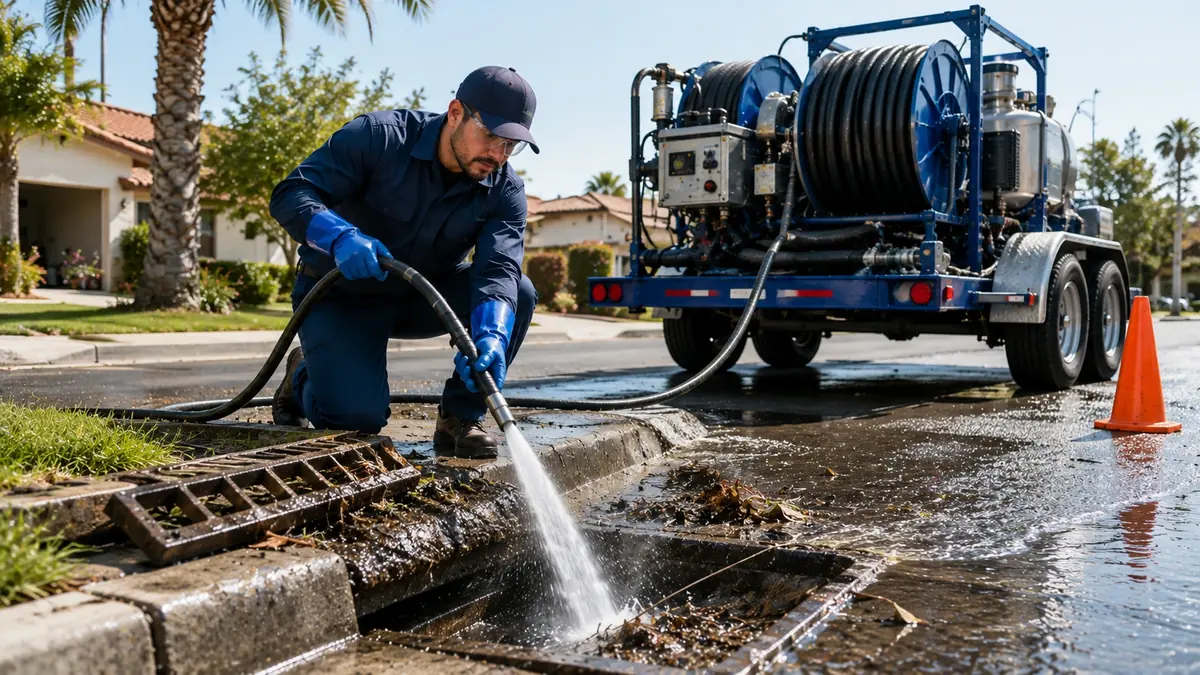 Storm Drain Hydro Jet Cleaning in Pleasanton