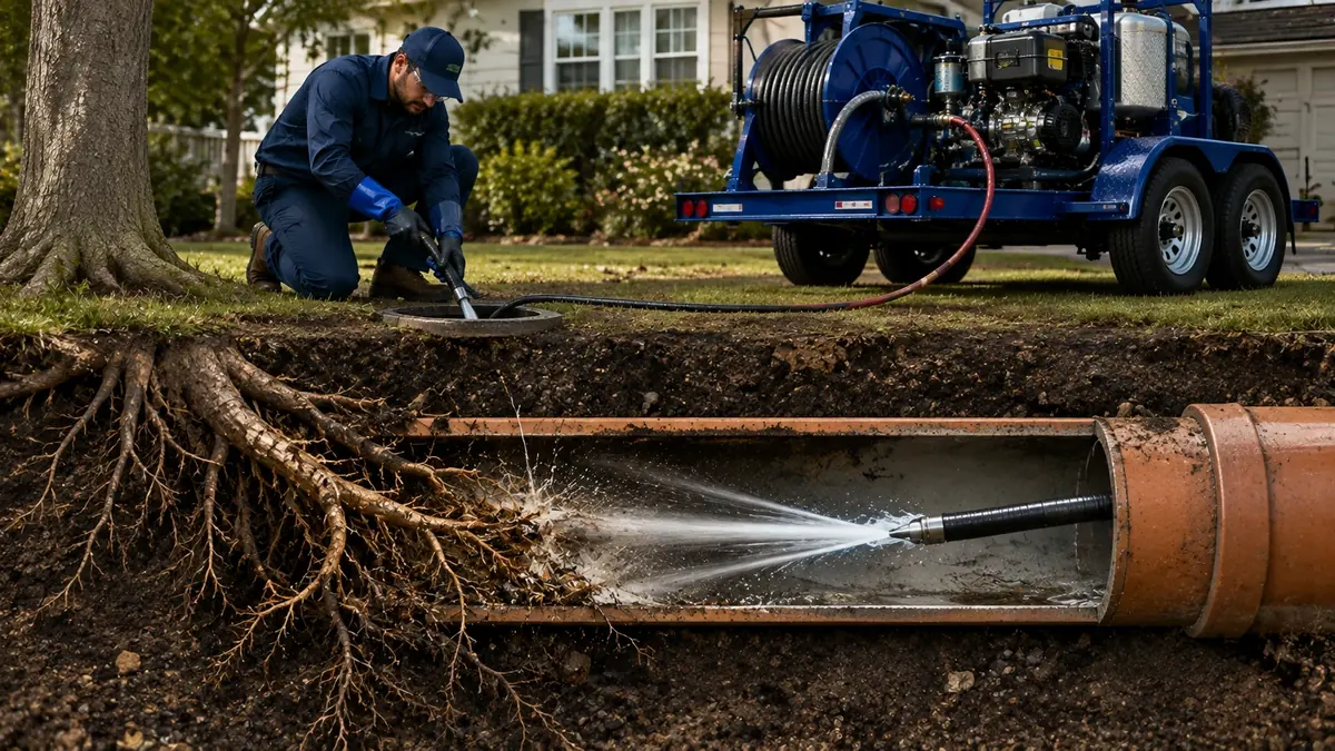 Tree Root Removal with Hydro Jetting in Pleasanton